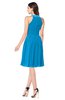 ColsBM Ariana Cornflower Blue Glamorous A-line Jewel Sleeveless Zipper Knee Length Bridesmaid Dresses
