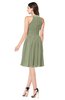 ColsBM Ariana Moss Green Glamorous A-line Jewel Sleeveless Zipper Knee Length Bridesmaid Dresses