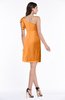 ColsBM Kaya Orange Glamorous Column One Shoulder Half Backless Mini Tassel Plus Size Bridesmaid Dresses