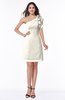 ColsBM Kaya Whisper White Glamorous Column One Shoulder Half Backless Mini Tassel Plus Size Bridesmaid Dresses