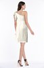 ColsBM Kaya Whisper White Glamorous Column One Shoulder Half Backless Mini Tassel Plus Size Bridesmaid Dresses