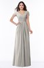 ColsBM Evie Ashes Of Roses Glamorous A-line Short Sleeve Floor Length Ruching Plus Size Bridesmaid Dresses