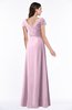 ColsBM Evie Baby Pink Glamorous A-line Short Sleeve Floor Length Ruching Plus Size Bridesmaid Dresses