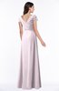 ColsBM Evie Blush Glamorous A-line Short Sleeve Floor Length Ruching Plus Size Bridesmaid Dresses