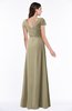 ColsBM Evie Candied Ginger Glamorous A-line Short Sleeve Floor Length Ruching Plus Size Bridesmaid Dresses