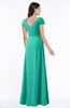 ColsBM Evie Ceramic Glamorous A-line Short Sleeve Floor Length Ruching Plus Size Bridesmaid Dresses