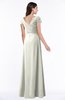 ColsBM Evie Cream Glamorous A-line Short Sleeve Floor Length Ruching Plus Size Bridesmaid Dresses