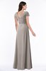 ColsBM Evie Fawn Glamorous A-line Short Sleeve Floor Length Ruching Plus Size Bridesmaid Dresses