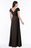 ColsBM Evie Fudge Brown Glamorous A-line Short Sleeve Floor Length Ruching Plus Size Bridesmaid Dresses