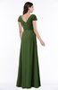 ColsBM Evie Garden Green Glamorous A-line Short Sleeve Floor Length Ruching Plus Size Bridesmaid Dresses