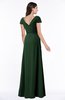 ColsBM Evie Hunter Green Glamorous A-line Short Sleeve Floor Length Ruching Plus Size Bridesmaid Dresses