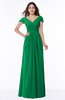ColsBM Evie Jelly Bean Glamorous A-line Short Sleeve Floor Length Ruching Plus Size Bridesmaid Dresses