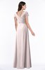 ColsBM Evie Light Pink Glamorous A-line Short Sleeve Floor Length Ruching Plus Size Bridesmaid Dresses