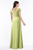 ColsBM Evie Lime Sherbet Glamorous A-line Short Sleeve Floor Length Ruching Plus Size Bridesmaid Dresses