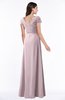 ColsBM Evie Pale Lilac Glamorous A-line Short Sleeve Floor Length Ruching Plus Size Bridesmaid Dresses