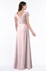 ColsBM Evie Petal Pink Glamorous A-line Short Sleeve Floor Length Ruching Plus Size Bridesmaid Dresses
