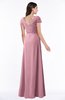 ColsBM Evie Rosebloom Glamorous A-line Short Sleeve Floor Length Ruching Plus Size Bridesmaid Dresses