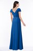 ColsBM Evie Royal Blue Glamorous A-line Short Sleeve Floor Length Ruching Plus Size Bridesmaid Dresses