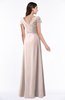 ColsBM Evie Silver Peony Glamorous A-line Short Sleeve Floor Length Ruching Plus Size Bridesmaid Dresses