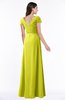 ColsBM Evie Sulphur Spring Glamorous A-line Short Sleeve Floor Length Ruching Plus Size Bridesmaid Dresses