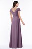 ColsBM Evie Valerian Glamorous A-line Short Sleeve Floor Length Ruching Plus Size Bridesmaid Dresses
