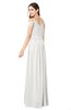 ColsBM Susan Cloud White Mature Short Sleeve Zipper Floor Length Ribbon Plus Size Bridesmaid Dresses