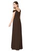 ColsBM Susan Copper Mature Short Sleeve Zipper Floor Length Ribbon Plus Size Bridesmaid Dresses
