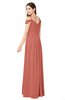 ColsBM Susan Crabapple Mature Short Sleeve Zipper Floor Length Ribbon Plus Size Bridesmaid Dresses