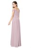 ColsBM Susan Pale Lilac Mature Short Sleeve Zipper Floor Length Ribbon Plus Size Bridesmaid Dresses