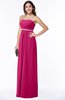 ColsBM Savanna Beetroot Purple Classic A-line Sleeveless Floor Length Ribbon Plus Size Bridesmaid Dresses