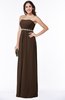ColsBM Savanna Copper Classic A-line Sleeveless Floor Length Ribbon Plus Size Bridesmaid Dresses