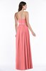 ColsBM Savanna Coral Classic A-line Sleeveless Floor Length Ribbon Plus Size Bridesmaid Dresses
