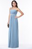 ColsBM Savanna Dusty Blue Classic A-line Sleeveless Floor Length Ribbon Plus Size Bridesmaid Dresses