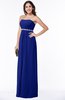 ColsBM Savanna Electric Blue Classic A-line Sleeveless Floor Length Ribbon Plus Size Bridesmaid Dresses
