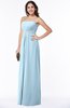 ColsBM Savanna Ice Blue Classic A-line Sleeveless Floor Length Ribbon Plus Size Bridesmaid Dresses