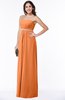 ColsBM Savanna Mango Classic A-line Sleeveless Floor Length Ribbon Plus Size Bridesmaid Dresses