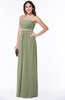 ColsBM Savanna Moss Green Classic A-line Sleeveless Floor Length Ribbon Plus Size Bridesmaid Dresses