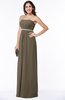 ColsBM Savanna Otter Classic A-line Sleeveless Floor Length Ribbon Plus Size Bridesmaid Dresses