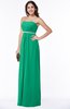 ColsBM Savanna Pepper Green Classic A-line Sleeveless Floor Length Ribbon Plus Size Bridesmaid Dresses