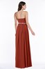 ColsBM Savanna Rust Classic A-line Sleeveless Floor Length Ribbon Plus Size Bridesmaid Dresses