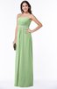 ColsBM Savanna Sage Green Classic A-line Sleeveless Floor Length Ribbon Plus Size Bridesmaid Dresses