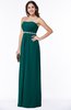 ColsBM Savanna Shaded Spruce Classic A-line Sleeveless Floor Length Ribbon Plus Size Bridesmaid Dresses