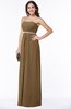 ColsBM Savanna Truffle Classic A-line Sleeveless Floor Length Ribbon Plus Size Bridesmaid Dresses