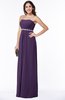 ColsBM Savanna Violet Classic A-line Sleeveless Floor Length Ribbon Plus Size Bridesmaid Dresses