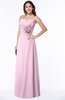 ColsBM Elaine Baby Pink Modern A-line Sleeveless Zip up Flower Plus Size Bridesmaid Dresses