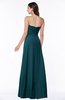 ColsBM Elaine Blue Green Modern A-line Sleeveless Zip up Flower Plus Size Bridesmaid Dresses