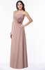ColsBM Elaine Blush Pink Modern A-line Sleeveless Zip up Flower Plus Size Bridesmaid Dresses