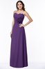 ColsBM Elaine Dark Purple Modern A-line Sleeveless Zip up Flower Plus Size Bridesmaid Dresses