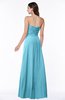 ColsBM Elaine Light Blue Modern A-line Sleeveless Zip up Flower Plus Size Bridesmaid Dresses