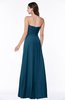 ColsBM Elaine Moroccan Blue Modern A-line Sleeveless Zip up Flower Plus Size Bridesmaid Dresses